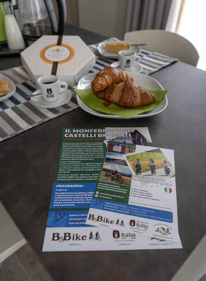 B & Bike Di Ristorante Italia Mombello Monferrato Exteriör bild